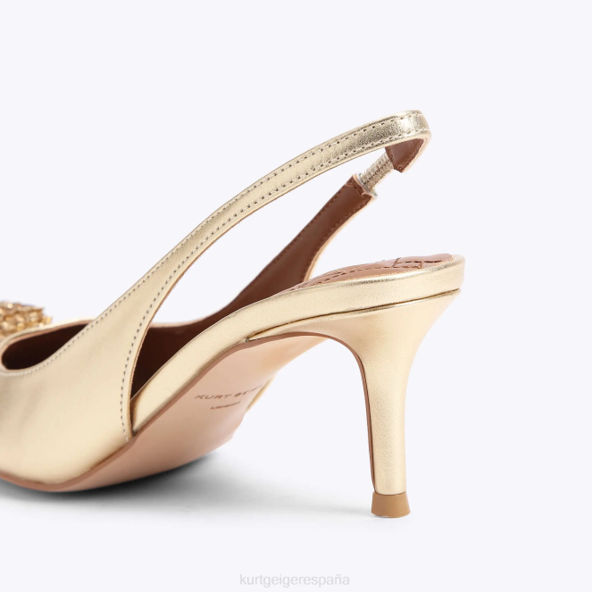 Kurt Geiger mujer Londres Belgravia Sling Back 2LPR332 | calzados oro